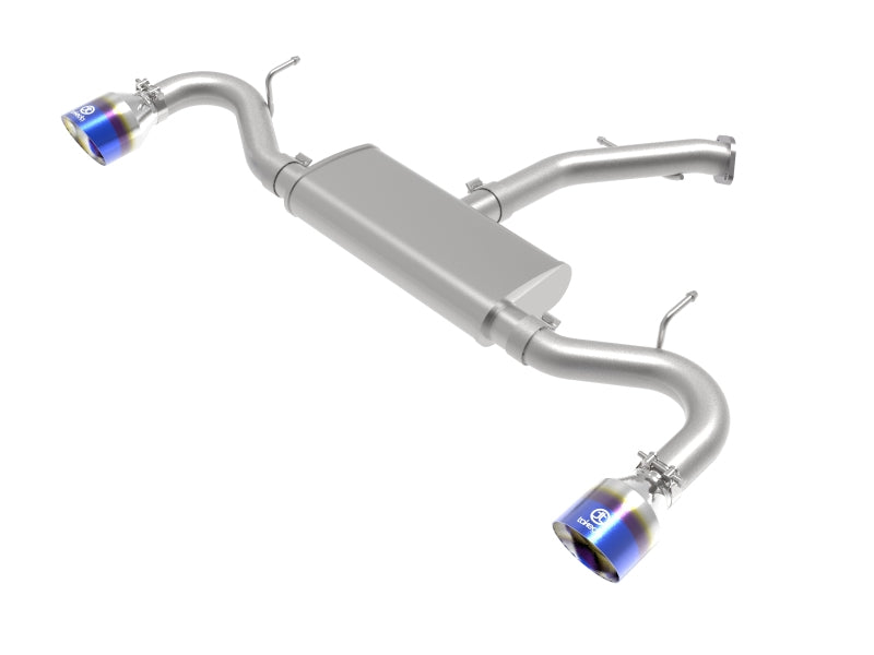 aFe Takeda 2.5in 409 SS Axle-Back Exhaust System Blue Flame 18-20 Hyundai Elantra GT L4-1.6L(t) 49-47016-L 49-47016-L Photo - Primary