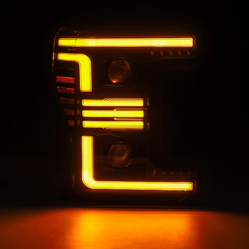 AlphaRex 17-19 Ford F-250/350/450/550 Super Duty PRO-Series Proj Headlights Alpha-Bk w/SS & DRL 880320 880320 User 1