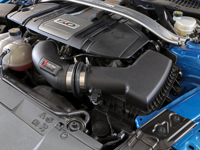 aFe MagnumFORCE Intake Super Stock Pro 5R Media 18-20 Ford Mustang GT V8-5.0L 55-10005R 55-10005R Photo - Mounted