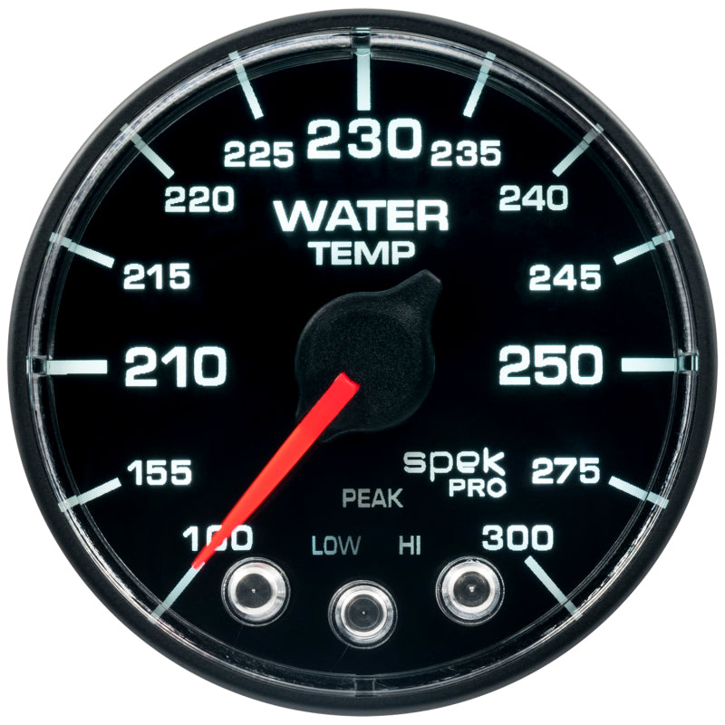 Autometer Spek-Pro - Nascar 2-1/16in Water Temp 100- 300F Bfb Ecu P546328-N2 P546328-N2 User 1