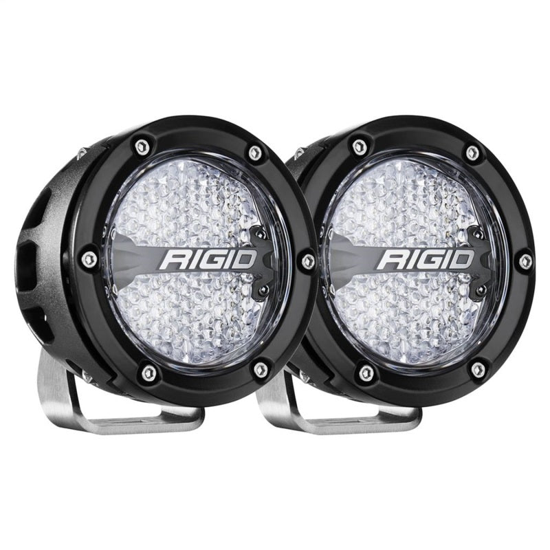 Rigid Industries 360-Series 4in LED Off-Road Diffused Beam - RGBW Backlight (Pair) 36400 36400 Photo - Primary