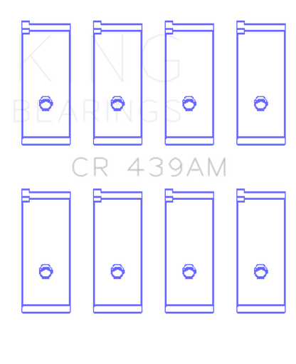 King Engine Bearings King Honda A18A1/A20A1/B20A3/BS1/ES/ET1-2 Connecting Rod Bearing Set CR439AM CR439AM Photo - Primary