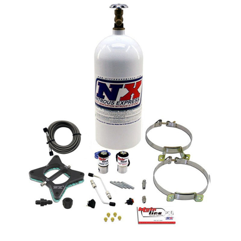 Nitrous Express 96-04 Ford Mustang GT 4.6L 2 Valve Mainline EFI Nitrous Kit w/10lb Bottle ML3000 ML3000 Photo - Primary