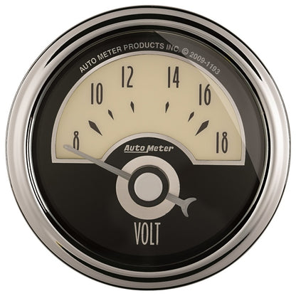AutoMeter Gauge Voltmeter 2-1/16in. 18V Elec Cruiser Ad 1191 1191 Photo - Primary