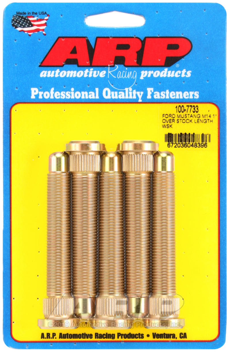 ARP Ford Mustang 2015 M14 1" Over Stock Length Wheel Stud Kit 100-7733 User 1