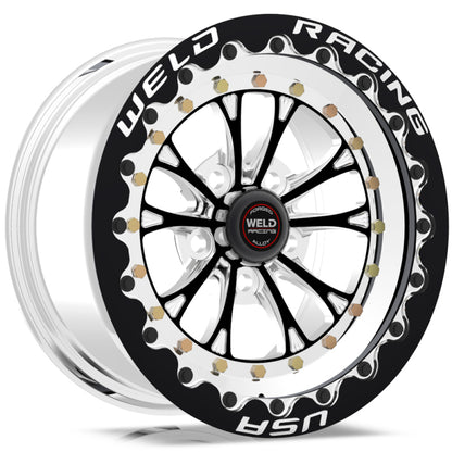 Weld Vitesse 15x10 / 5x4.75 BP / 7.5in. BS Black Wheel - Black Single Beadlock MT 794B510284F 794B510284F User 1