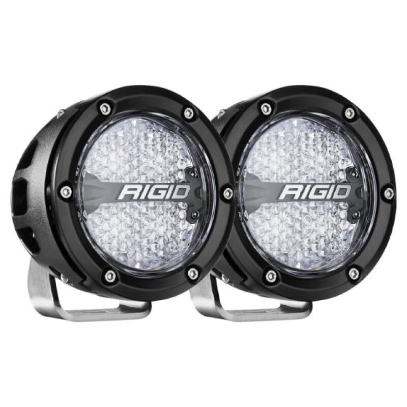 Rigid Industries 360-Series 4in LED Off-Road Diffused Beam - RGBW Backlight (Pair) 36400 36400 Photo - Primary