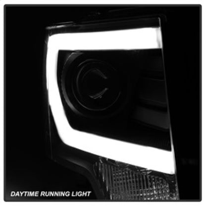SPYDER xTune Ford F150 Projector Headlights - Light Bar DRL - Black PRO-JH-FF15009-LBDRL-BK 9037252 9037252 Photo - Unmounted
