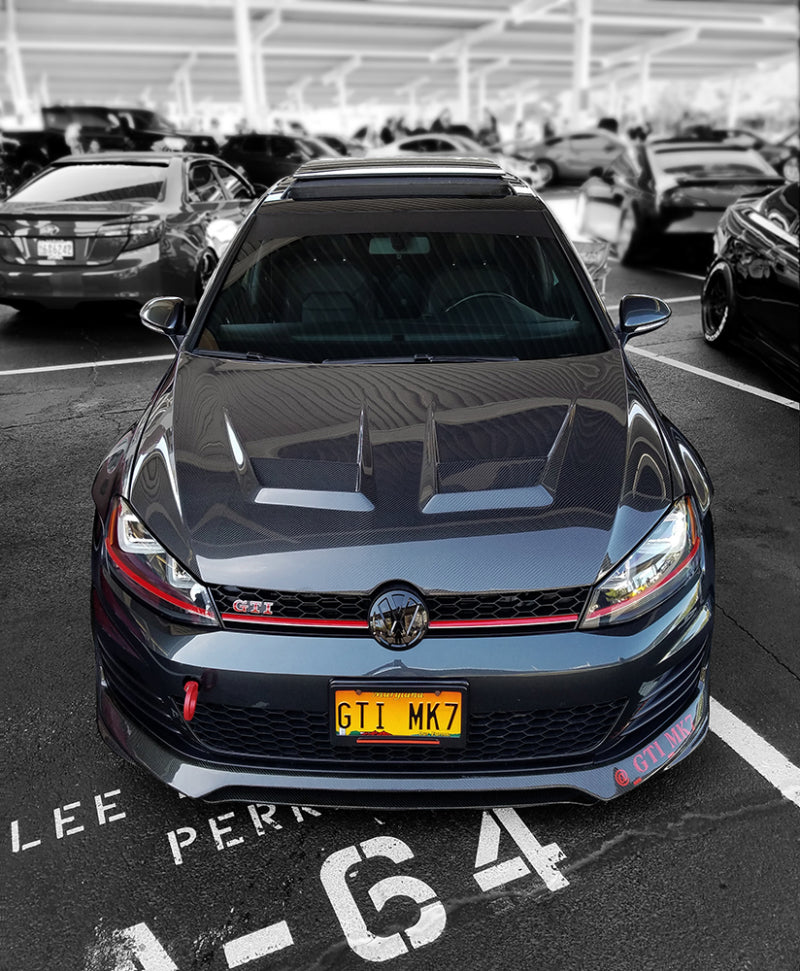 Seibon Carbon Fiber Hood For 2015-2021 VW Golf MK7 HD12VWG7-DV Photo - Primary