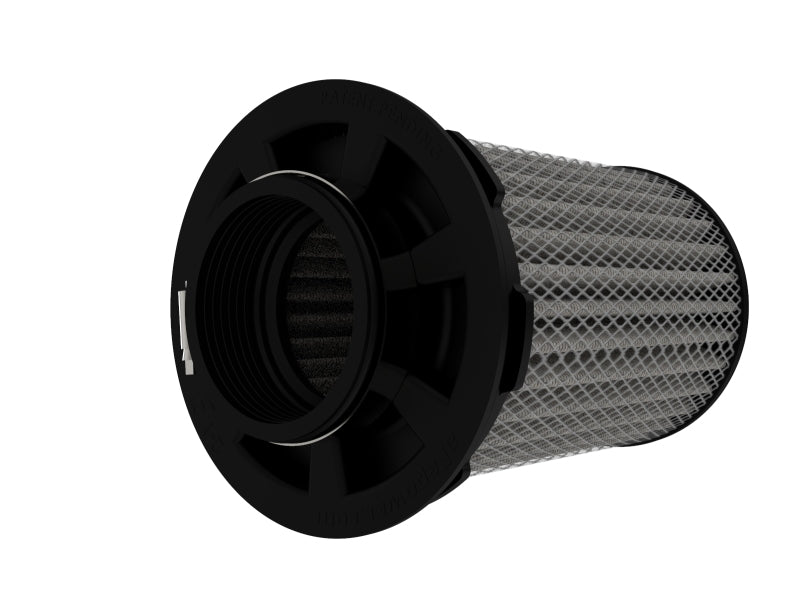 aFe MagnumFLOW Air Filter - Pro DRY S 2.5 Inlet x 4.5in B x 4.5in T x 7in H (Inv) 21-91151 21-91151 Photo - Unmounted