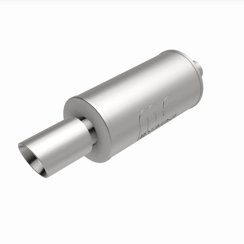 MagnaFlow 7" Round Center/Center Performance Muffler With Tip 14826 360 Degree Image Set