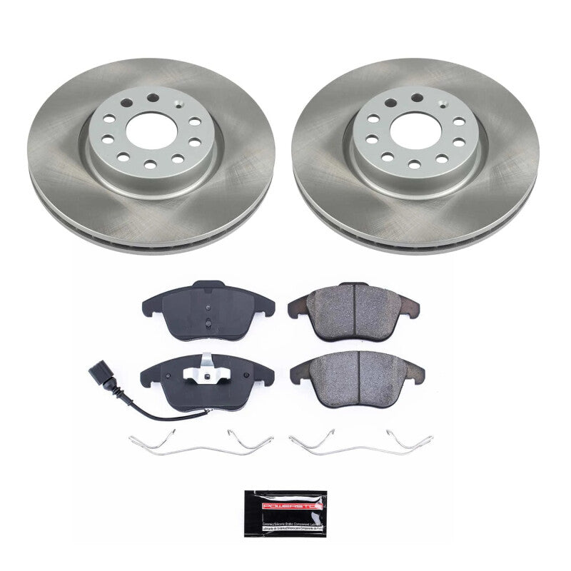 PowerStop Power Stop 17-18 Volkswagen Tiguan Limited Front Semi-Coated Rotor Kit SC2963 SC2963 Photo - Primary