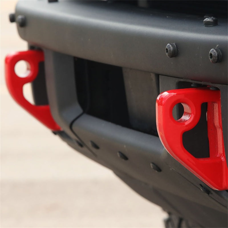 Ford Racing 2021+ Bronco Front Bumper Tow Hooks - Red (Pair) M-18954-BR M-18954-BR Photo - Primary