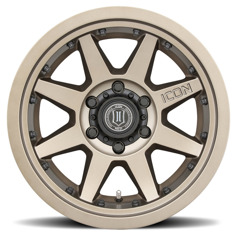 ICON Rebound Pro 17x8.5 5x5 -6mm Offset 4.5in BS 71.5mm Bore Bronze Wheel 21817857345BR 21817857345BR User 1