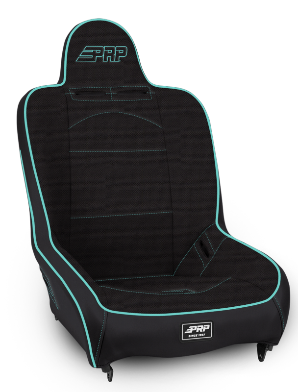 PRP Seats PRP Premier High Back Suspension Seat- Black/Teal Tweed A100110-50-238 A100110-50-238 Photo - Primary