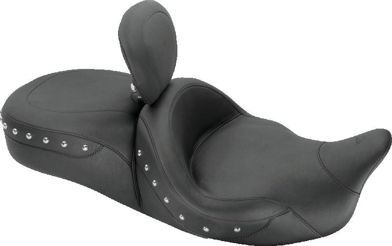 Mustang Motorcycle Mustang 08-21 Harley Electra Glide,Rd Glide,Rd King,Str Glide Touring Heated 1PC Seat Studs-Black 79644 79644 Photo - Primary