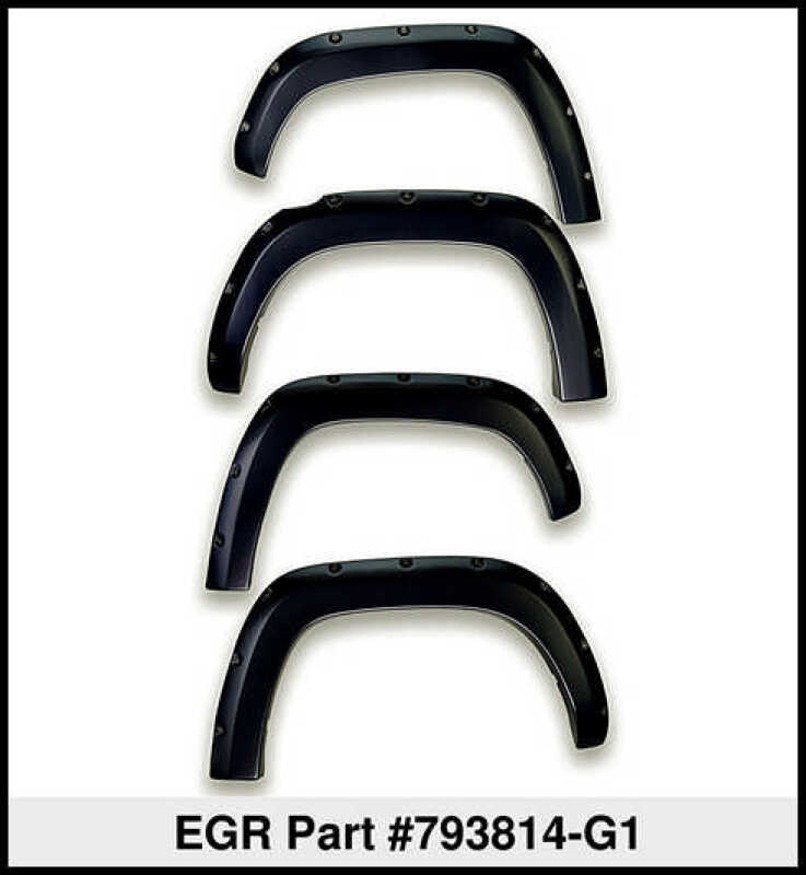 EGR 11-15 Ford Super Duty Bolt-On Look Color Match Fender Flares - Set - Carbon Black 793814-G1 793814-G1 Thumbnail