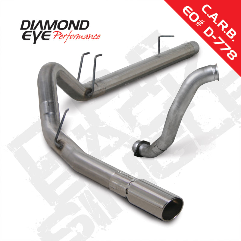 Diamond Eye Performance Diamond Eye KIT 4in DPF-BACK w/ DP SGL SS 08-10 Ford 6.4L Powerstroke F250/F350 K4363S K4363S Photo - Primary