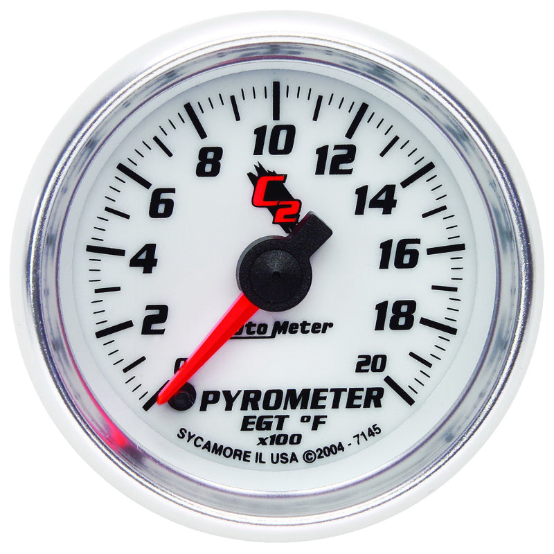 Autometer Gauge, Pyrometer (EGT), 2 1/16", 2000 deg. F, Digital Stepper Motor, C 7145 Photo - Primary
