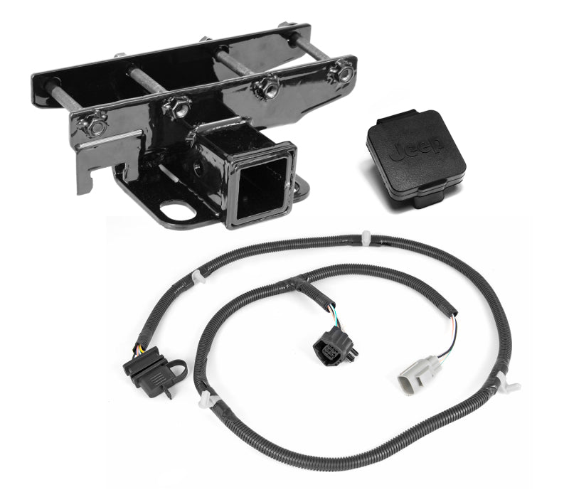 Rugged Ridge Trailer Hitch Kit,Jeep Logo;07-18 Jeep Wrangler JK 11580.52 Photo - Primary