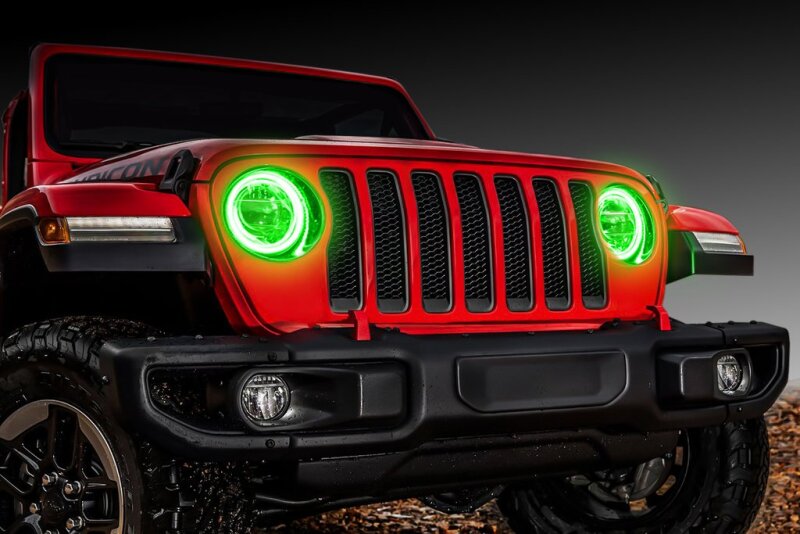 ORACLE Lighting Jeep Wrangler JL/Gladiator JT LED Surface Mount Headlight Halo Kit 1214-004 1214-004 Photo - Close Up