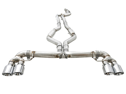 AWE Tuning 2019+ BMW M340i (G20) Track Edition Exhaust - Quad Chrome Silver Tips 3020-42078 3020-42078 Photo - out of package