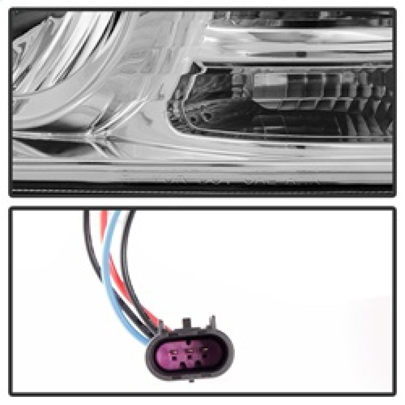 Spyder Dodge Ram 09-12 Projector Headlights Light Bar DRL Chrome PRO-YD-DR09-LBDRL-C 5080998 5080998 Photo - Unmounted