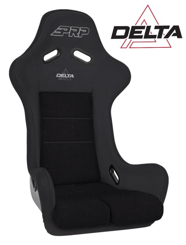 PRP Seats PRP Delta Composite Seat- Black (PRP Silver Outline/Delta Silver- Black Stitching) A37F-201 A37F-201 Photo - Primary