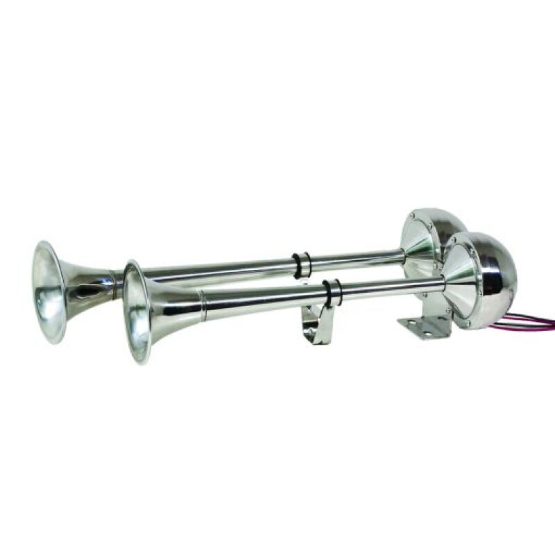 Kleinn Air Horns Kleinn Stainless Steel Dual Horn/ 15.5In/13In - Stainless Steel Marine-One Marine-One Photo - Primary