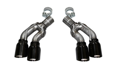 Corsa Performance 16-17 Cadillac CTS-V 2.75in Inlet / 4.0in Outlet Black PVD Tip 14359BLK Photo - Primary