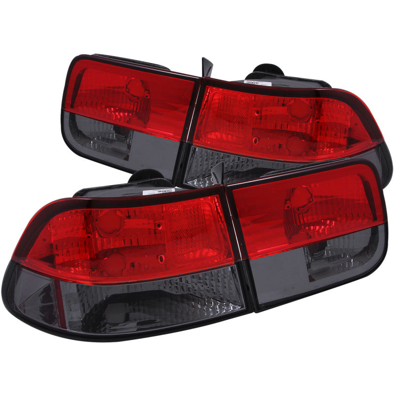 Anzo 1996-2000 Honda Civic Tail lights Red/Smoke 221206 Photo - Primary