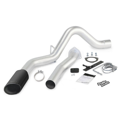 Banks Power 07-10 Chev 6.6L LMM ECSB-CCLB Monster Exhaust System - SS Single Exhaust w/ Black Tip 47784-B 47784-B Photo - Primary