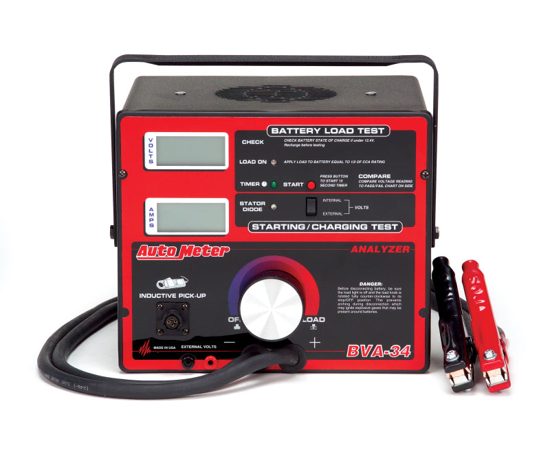 Autometer Charging System Analyzer / Battery Tester BVA-34 BVA-34 Photo - Primary
