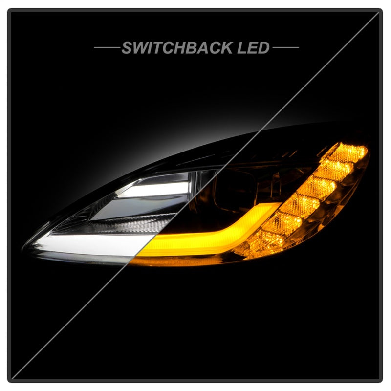 SPYDER 05-13 Chevy Corvette C6 Projector Headlights Seq LED Turn Signal w/SB DRL Parking Light 5087928 5087928 Photo - Unmounted