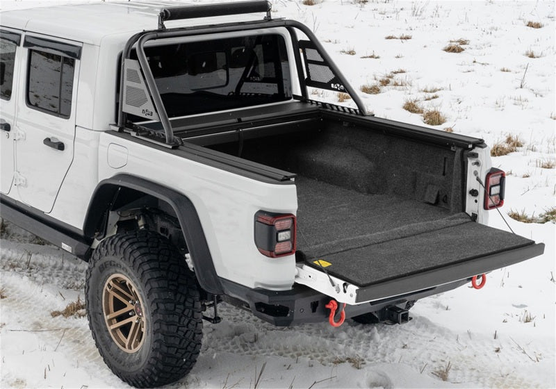 BedRug 2020+ Jeep Gladiator JT 5 Foot Full Bed Liner (Use w/Spray-In & Non-Lined Bed) BRJ20SBK BRJ20SBK Photo - Mounted