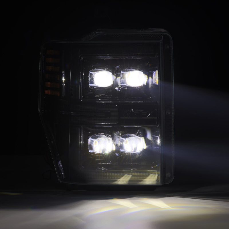 AlphaRex 08-10 Ford F250-550 NOVA-Series LED Projector Headlights Alpha-Blk w/Activ Light/Seq Signal 880311 880311 User 2