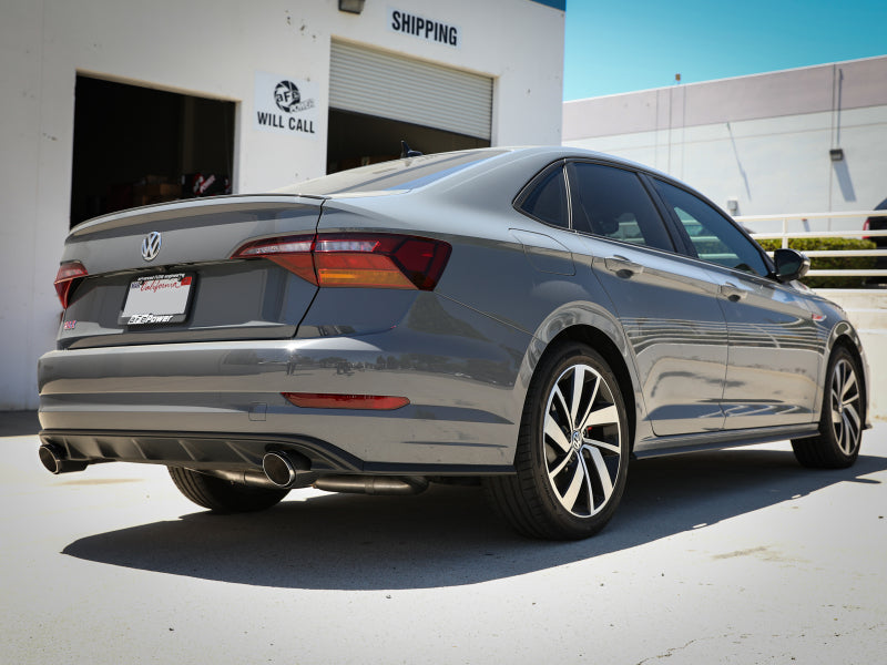 aFe 19-21 VW Jetta GLI (MKVII) L4-2.0L (t) MACH Force-Xp 304 SS Cat-Back Exhaust System Carbon Tips 49-36432-C 49-36432-C Photo - Mounted