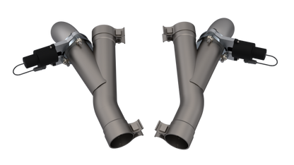 QTP 2018+ Jeep Grand Cherokee Trackhawk 2.75in 304SS Aggressor Cutout Dual Mid Pipes 527112 527112 Photo - Primary