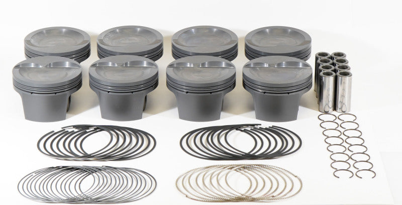 Mahle MS Piston Set SBF 452ci 4.155in Bore 3.25in Stroke 5.4in Rod .927 Pin -16cc 8.8 CR Set of 8 930245055 930245055 Photo - Primary