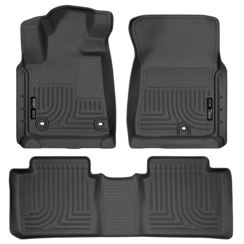 Husky Liners 2014 Toyota Tundra Crew Cab Pickup WeatherBeater Black Front & 2nd Sea 99561 Photo - Primary