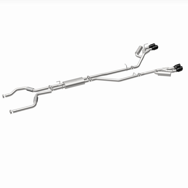 MagnaFlow 20-21 Ford Explorer 3.0L V6 Dual Exit Quad Black Chrome Tip Street Series Cat-Back Exhaust 19515 19515 360 Degree Image Set