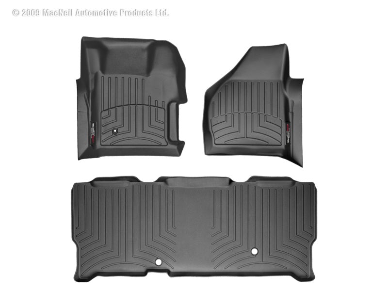 WeatherTech WT FloorLiner - Rear - Blk Floor Mats Floor Mats - Rubber main image