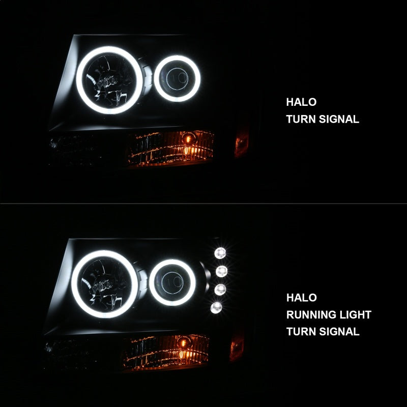 Anzo 2007-2013 Chevrolet Avalanche Projector Headlights w/ Halo Black(CCFL) 111109 Photo - Unmounted