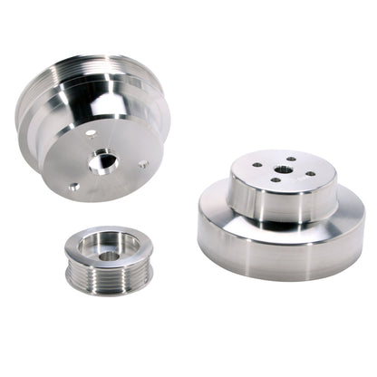 BBK Performance 88-95 GM Truck 4.3/5.0/5.7L 3P Underdrive Pulleys (Aluminum) 1603 User 1