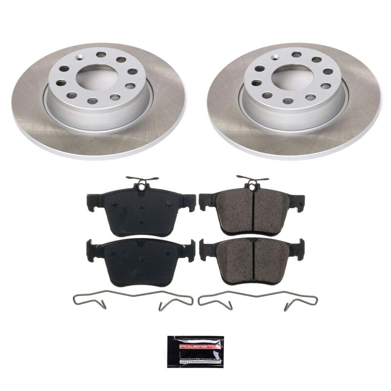 PowerStop Power Stop 15-19 Volkswagen e-Golf Rear Semi-Coated Rotor Kit SC7093 SC7093 Photo - Primary