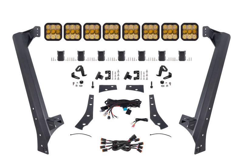 Diode Dynamics Jeep JK SS5 Pro CrossLink Windshield - Yellow Combo Lightbar Kit DD7267 DD7267 Photo - Primary