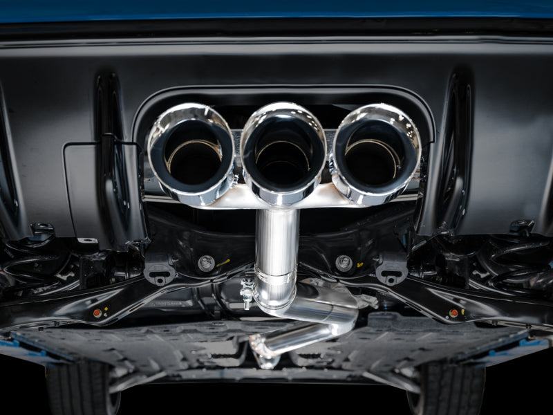 AWE Tuning 2023 Honda Civic Type R FL5 Track Edition Exhaust w/ Triple Chrome Silver Tips 3020-52287 3020-52287 Photo - Mounted