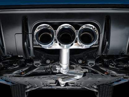 AWE Tuning 2023 Honda Civic Type R FL5 Track Edition Exhaust w/ Triple Chrome Silver Tips 3020-52287 3020-52287 Photo - Mounted