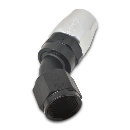 Russell Full Flow 45° Hose Ends - Black / Silver 610123 Photo - out of package