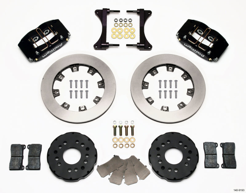 Wilwood Dynapro Radial Big Brake Front Brake Kit (Hat) Black 140-9193 Photo - Primary